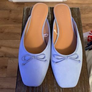 Blue J Crew mules